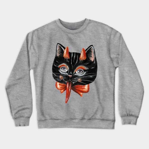 Devil cat Crewneck Sweatshirt by KayleighRadcliffe